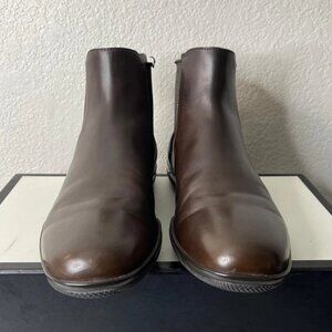 Prada Toblak 2644 Chelsea Boot Brown Leather Pull On Men's Size 7.5 D
